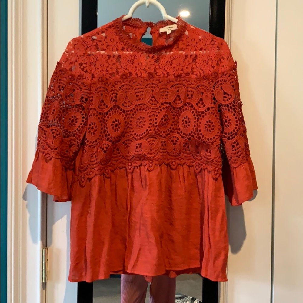 NEVER WORN. Entro orange blouse